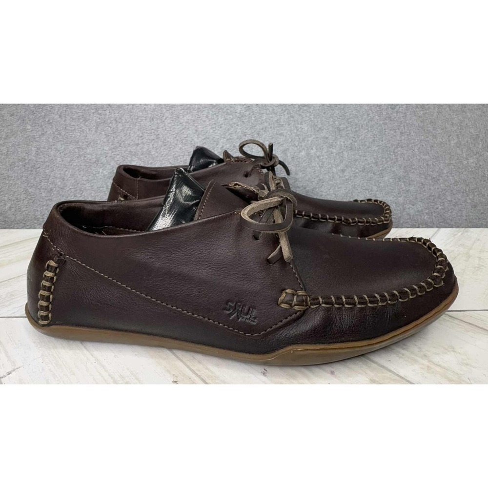 Soul Of Africa‎ Leather Moccasin Loafer Shoe Size UK 7 - Men's 8 Women's 9-9.5 - Picture 3 of 10
